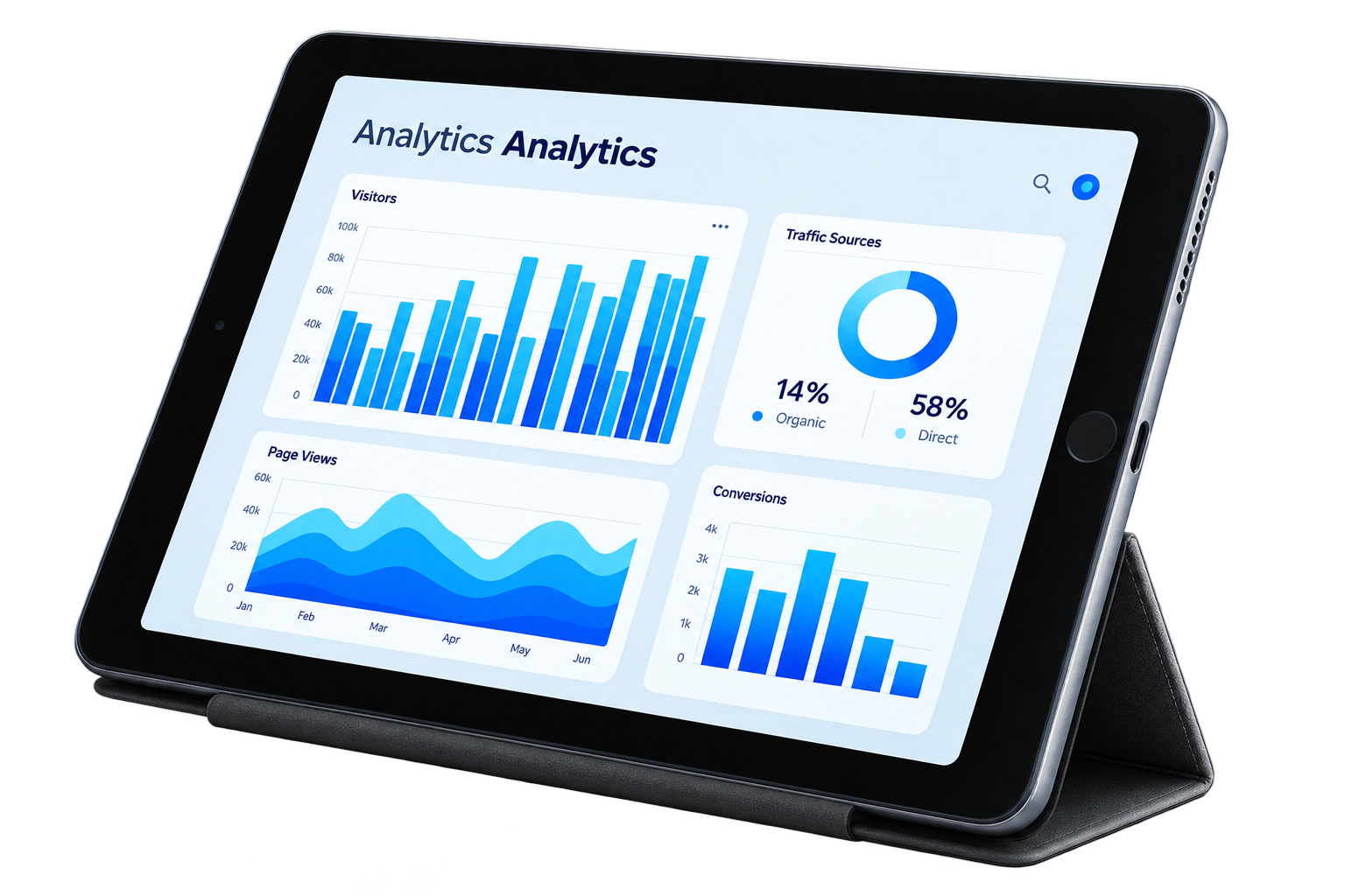 Social media analytics tablet