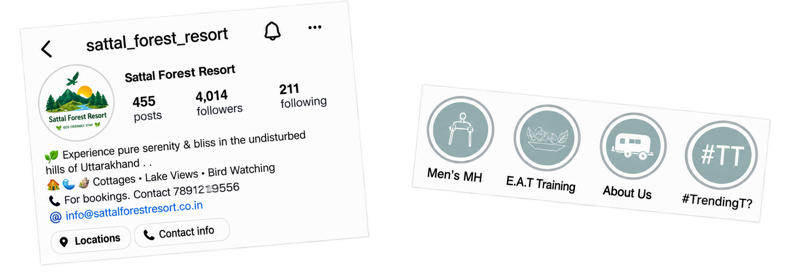Instagram profile